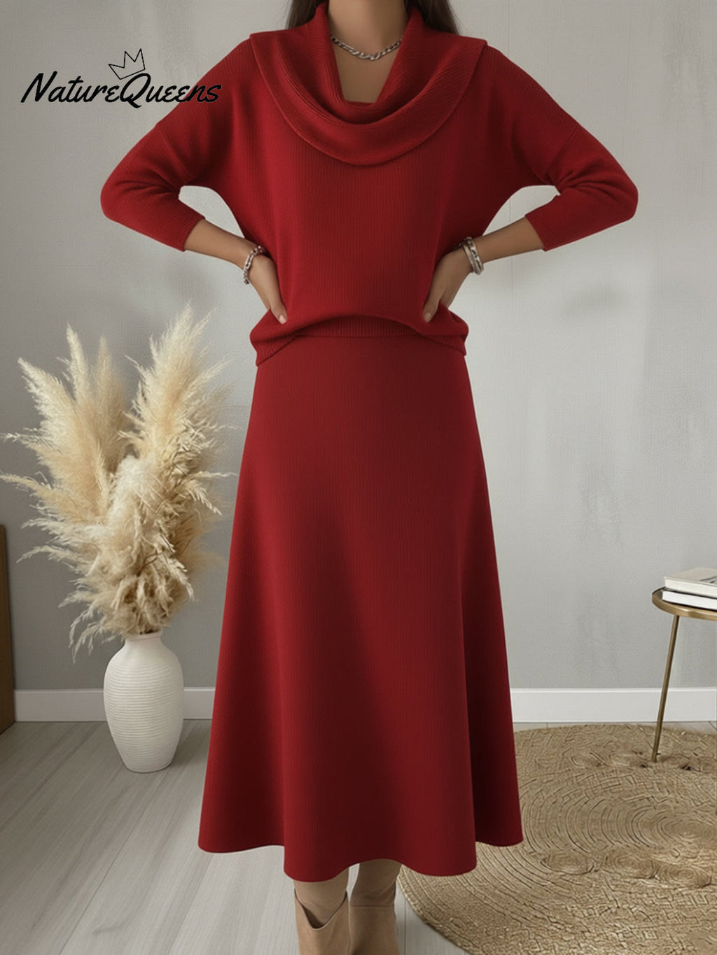 Soft and Elegant Solid Color Ruffled Collar Sweater Top